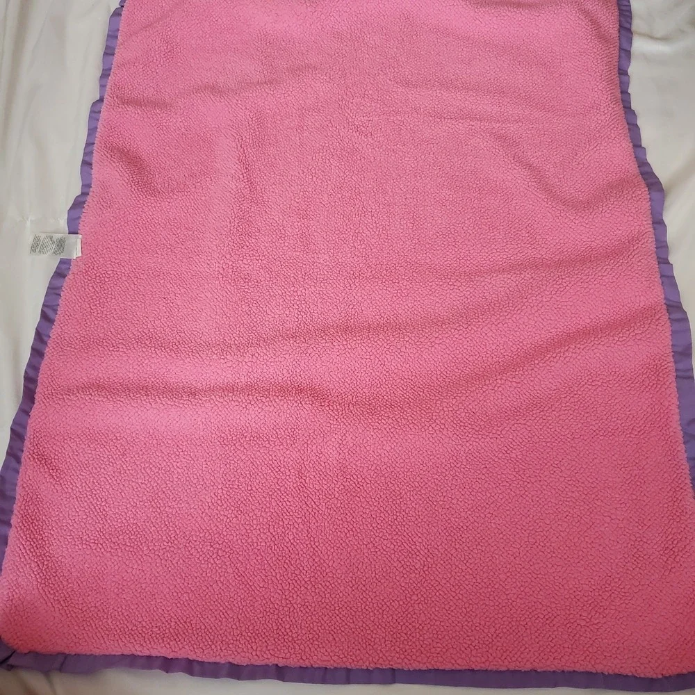 Carters Cozy Baby Girl Blanket Polka Dots Pink White Blue Green Purple‎ Satin